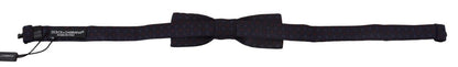 Elegant Silk Blue Bow Tie