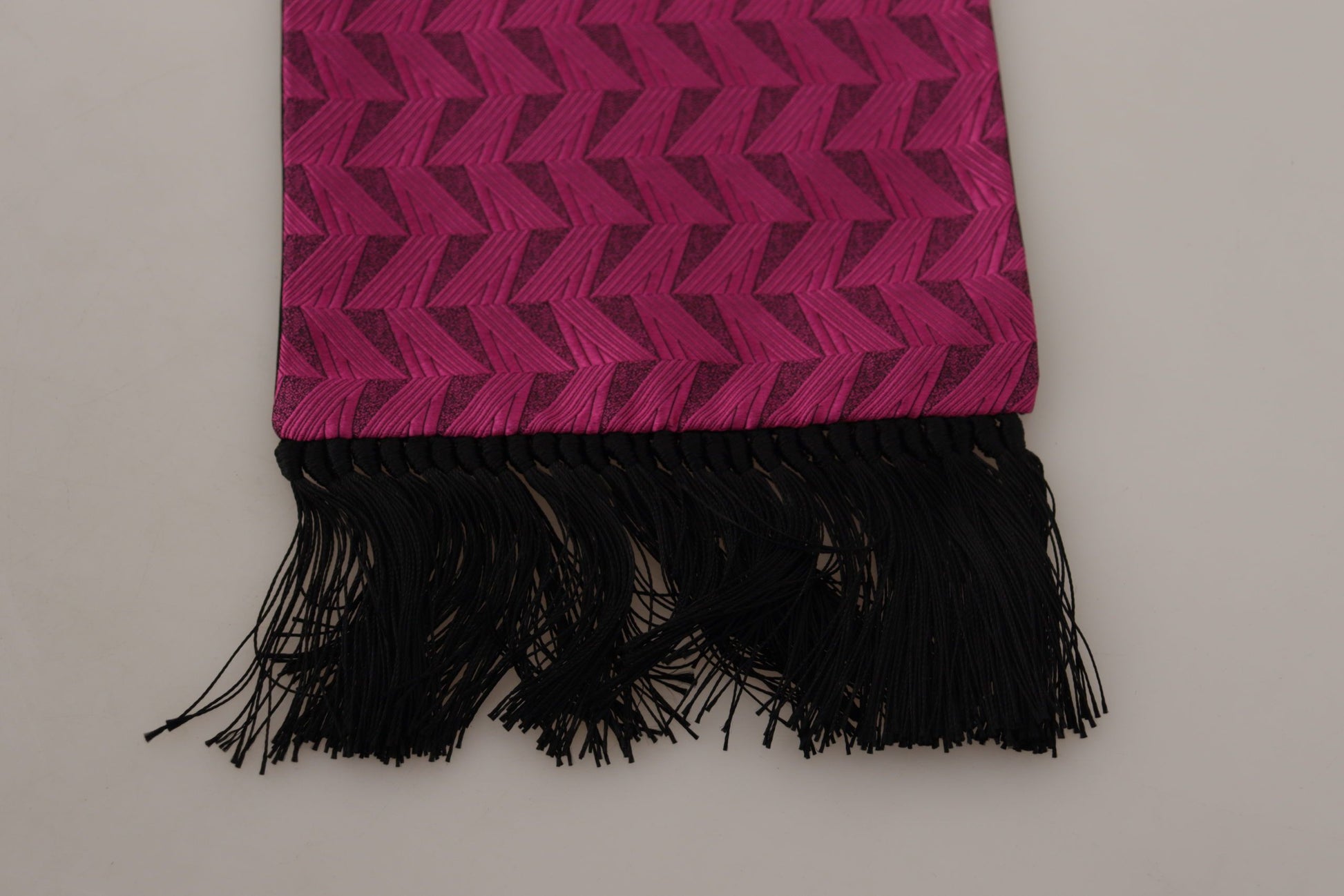 Elegant Magenta Silk Men's Scarf Wrap