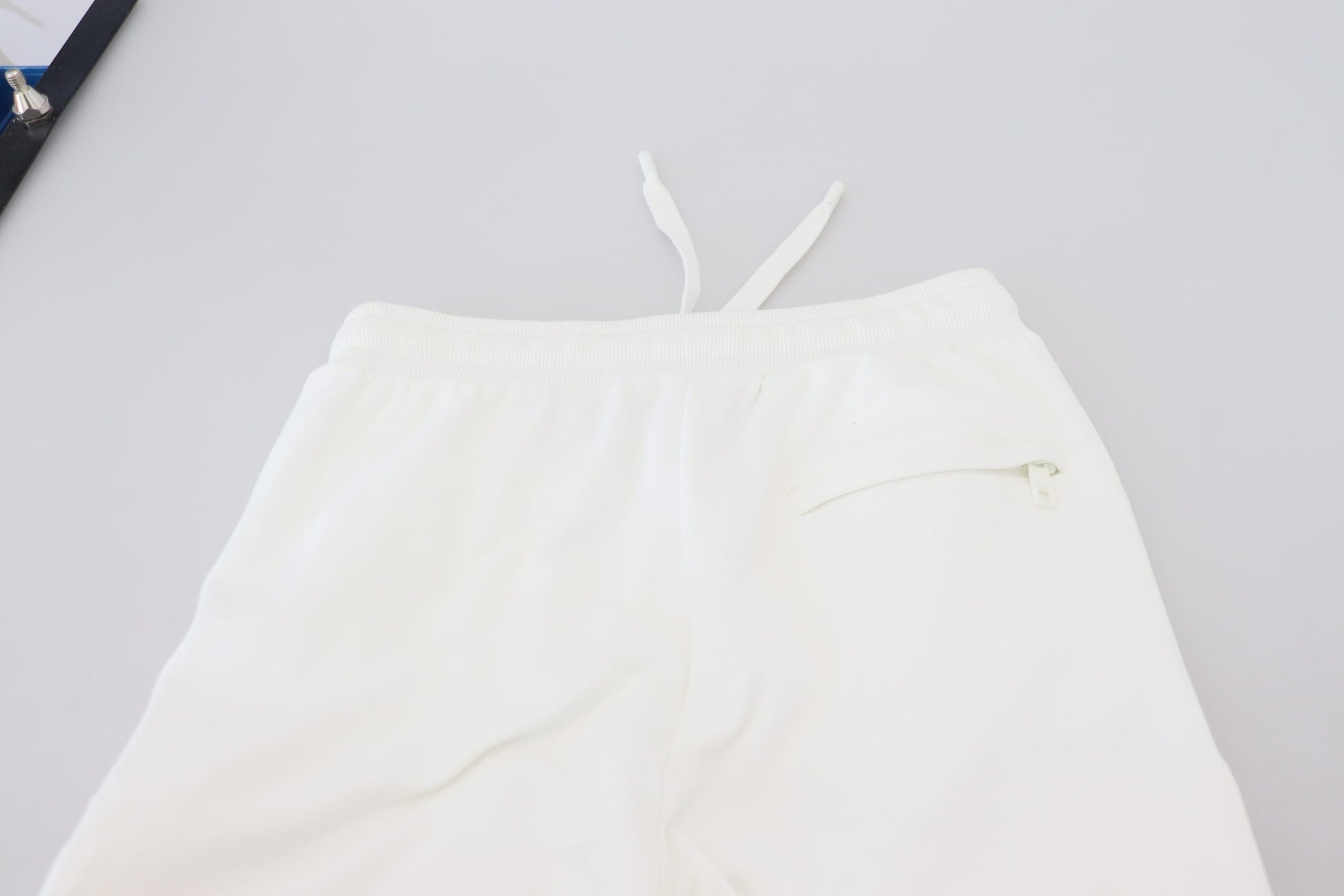 Elegant White Cotton Trousers