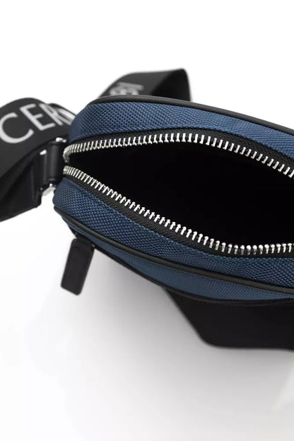 Blue Nylon Women Crossbody Bag