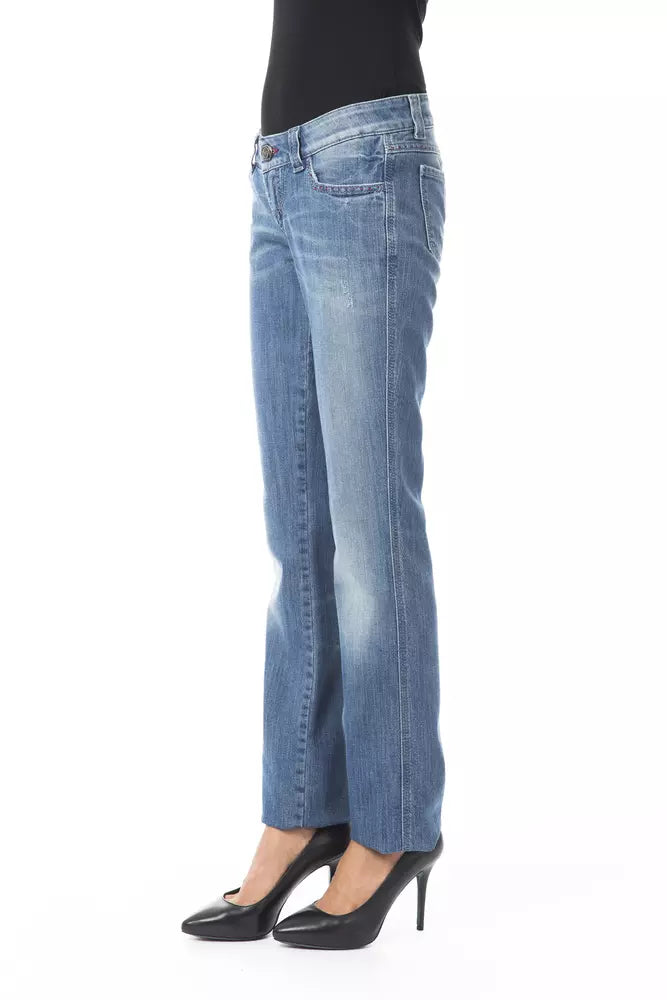 Blue Cotton Women's Regular Fit Jean