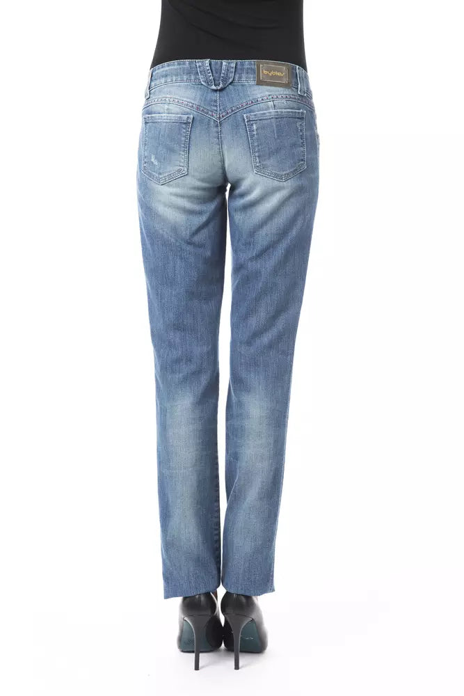 Blue Cotton Women's Regular Fit Jean