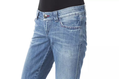 Blue Cotton Women's Regular Fit Jean