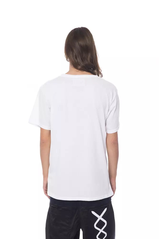 White Cotton Men T-Shirt