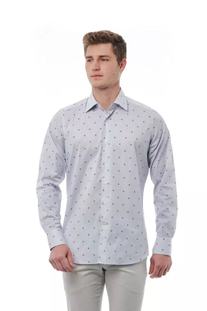 Multicolor Cotton Men Shirt