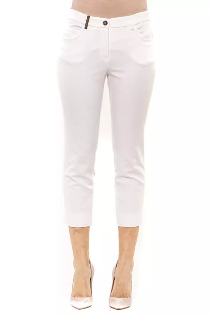 White Cotton Women Pant