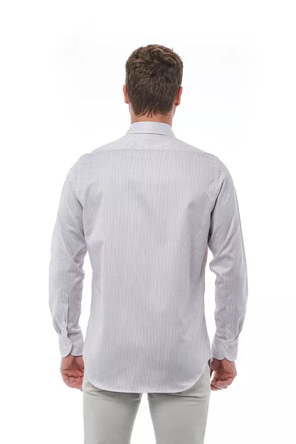 White Cotton Men Shirt