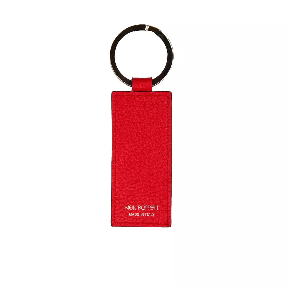 Red Leather Men Keychain