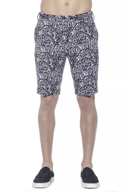 Blue Cotton Men Bermuda Short