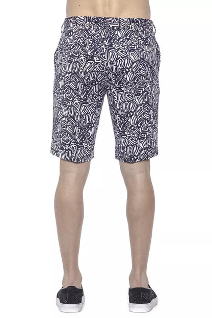 Blue Cotton Men Bermuda Short