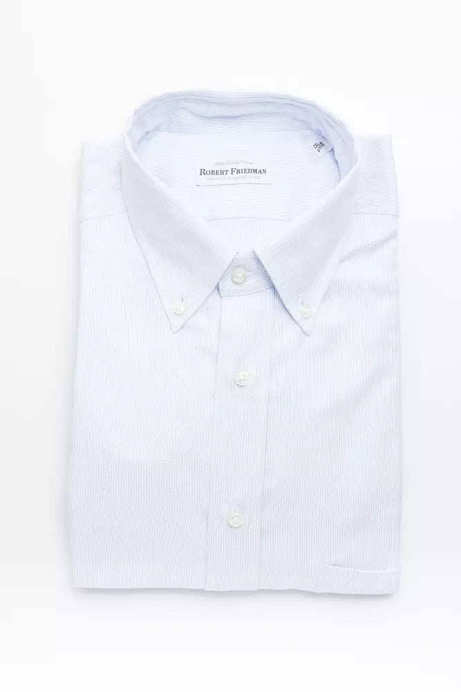 Light Blue Cotton Men Shirt