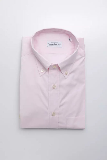 Pink Cotton Men Shirt