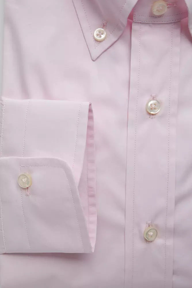 Pink Cotton Men Shirt