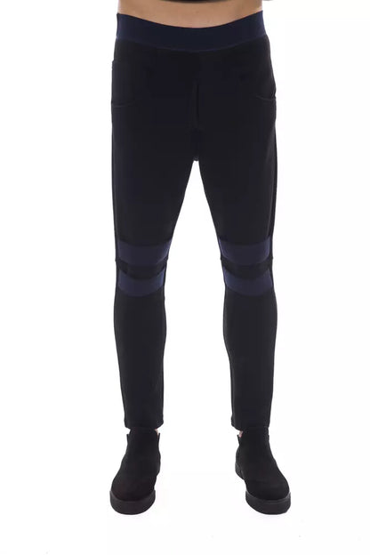 Black Viscose Men Pant
