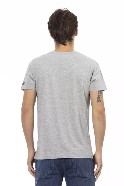 Gray Cotton Men's T-Shirt