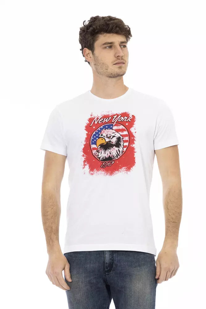 White Cotton Men's T-Shirt