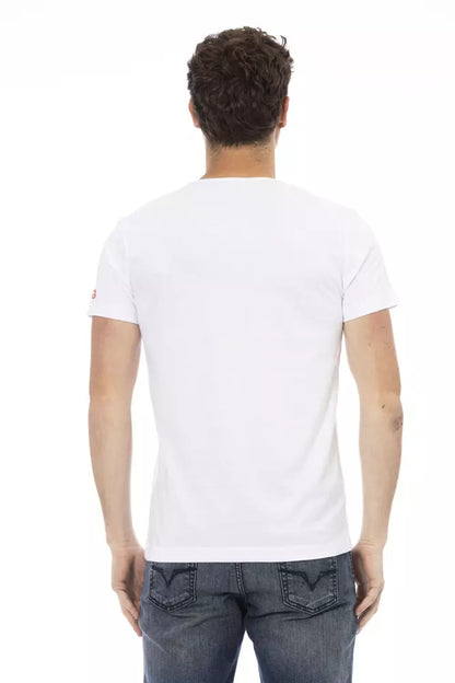 White Cotton Men's T-Shirt