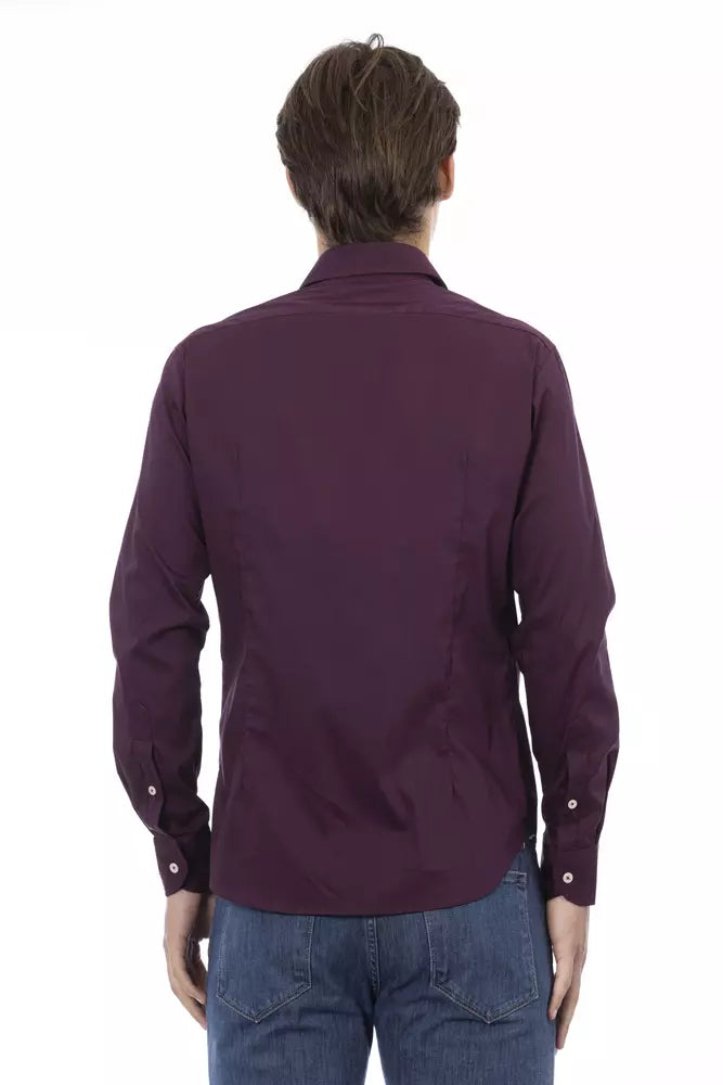 Bordeaux Cotton Men Shirt