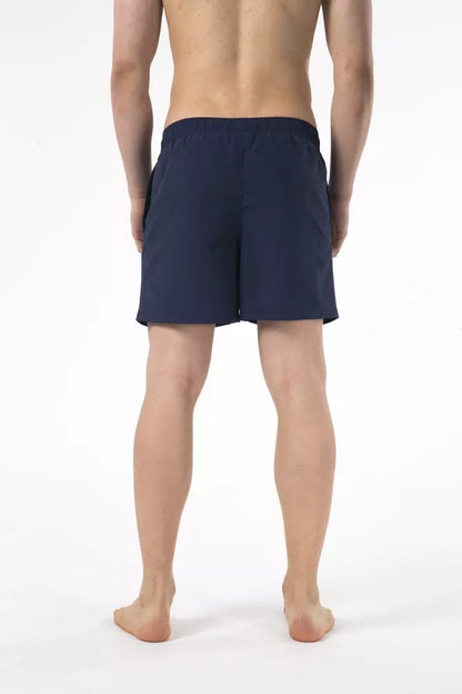 Blue Nylon Men's Swim Short