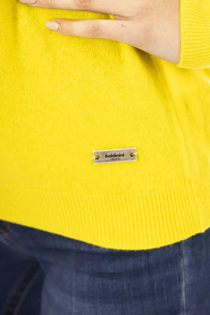 Yellow Wool Women Sweater