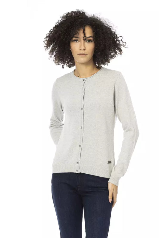 Gray Wool Women Sweater