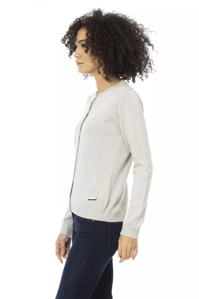 Gray Wool Women Sweater