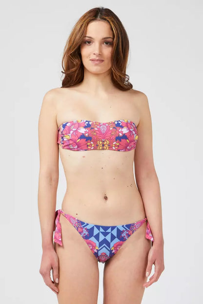 Fuchsia Polyester Women Bikini