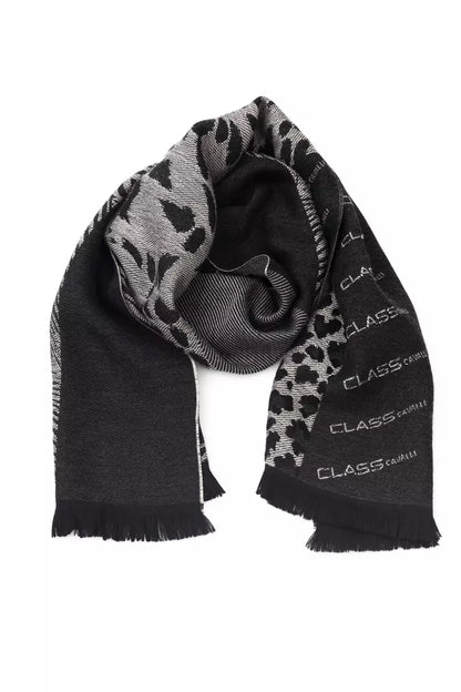 Black Wool Men Scarf