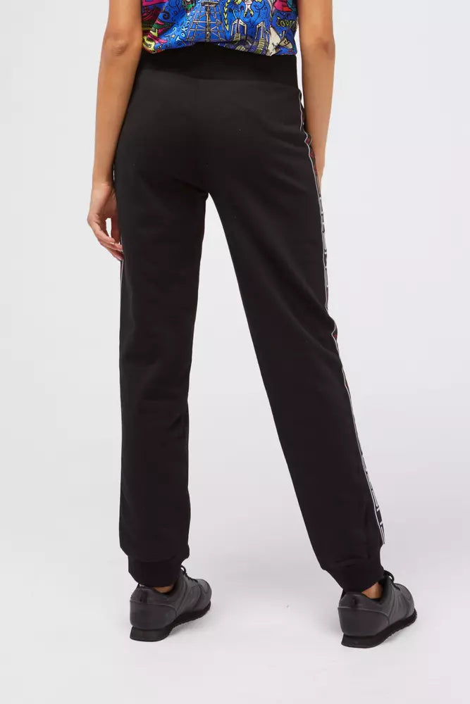 Black Cotton Women Sweatpant