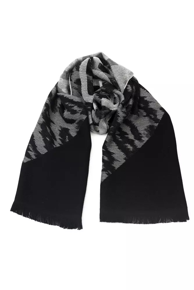 Gray Wool Men Scarf