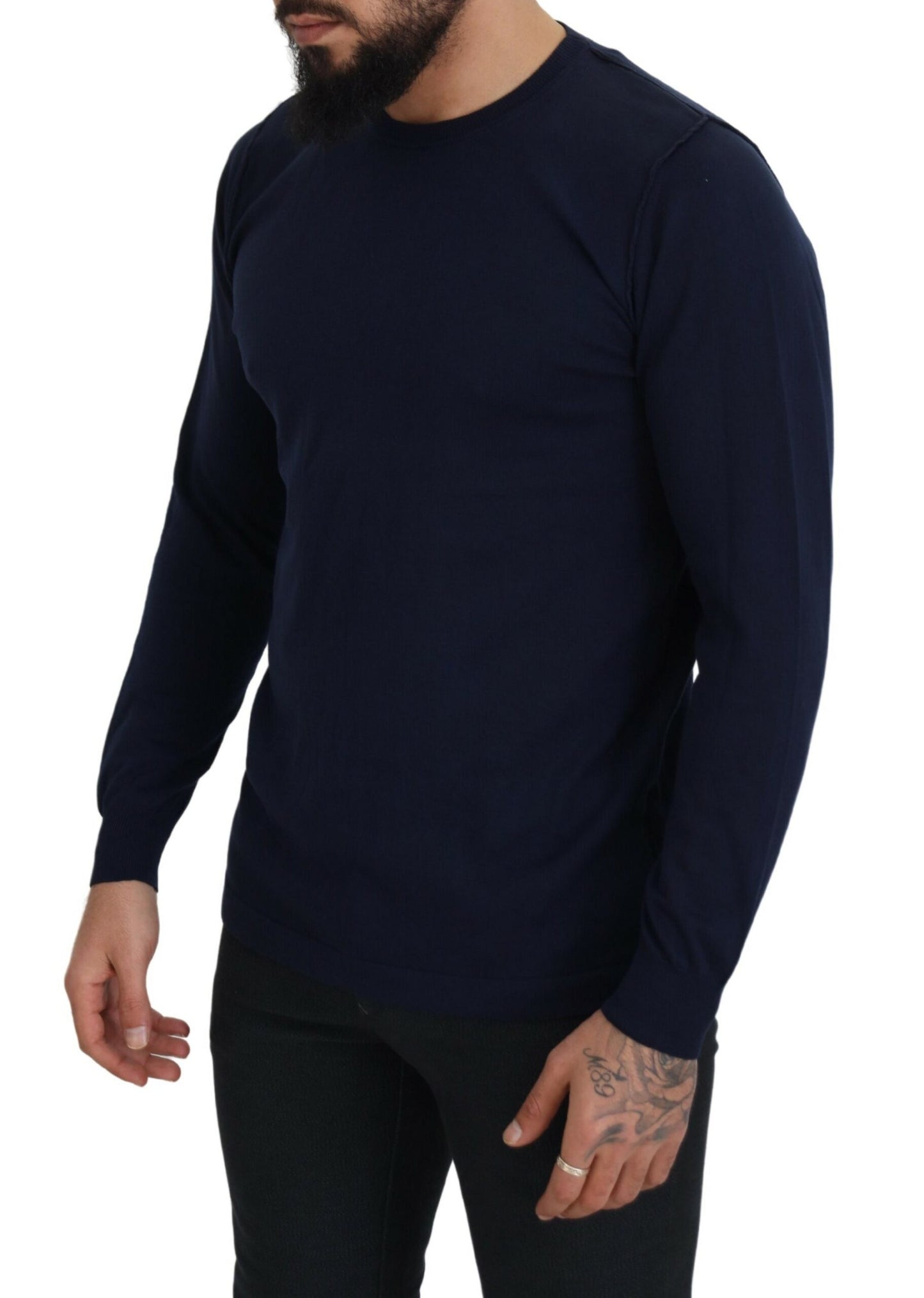 Authentic Crewneck Blue Pullover Sweater