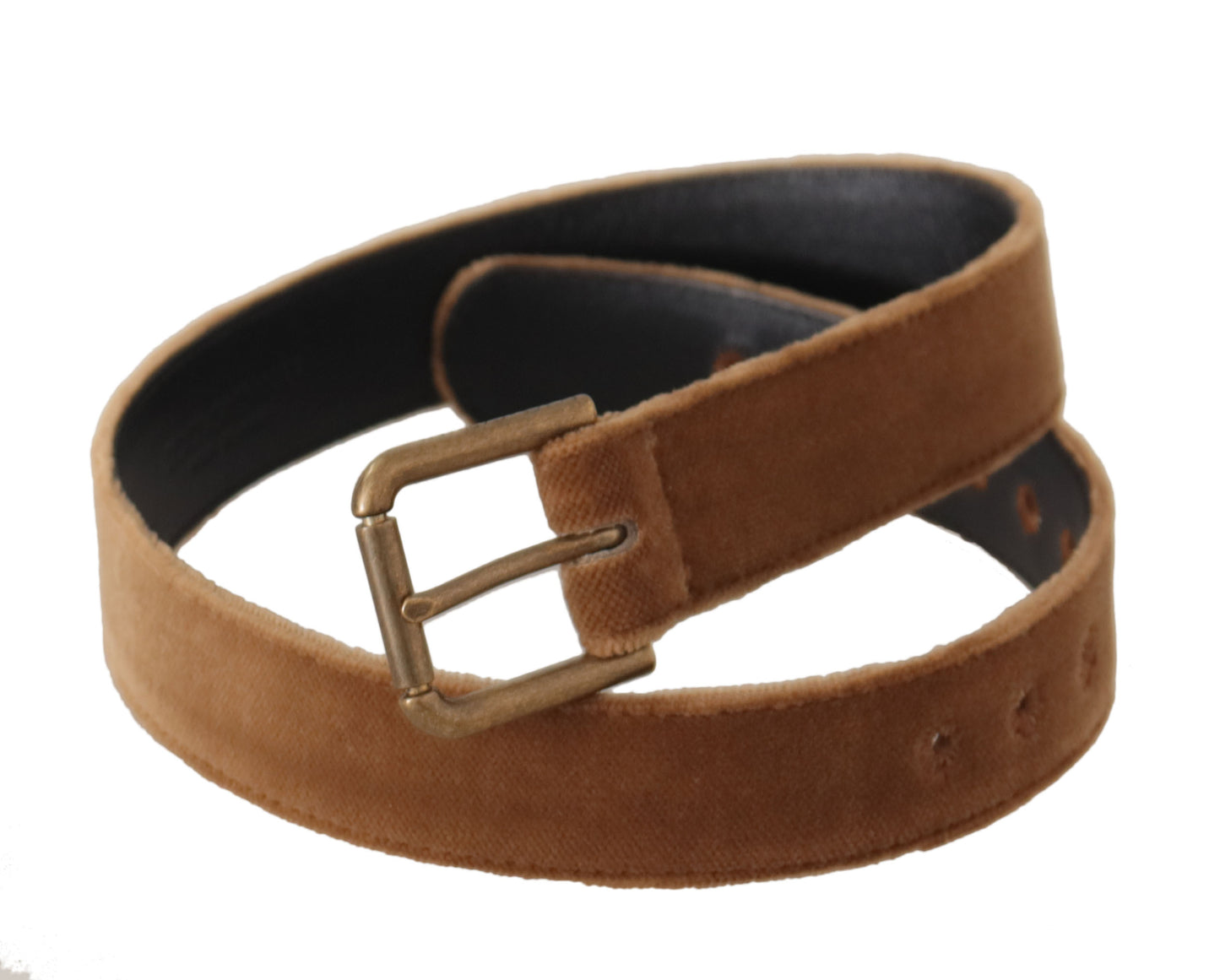 Elegant Engraved Buckle Leather Belt