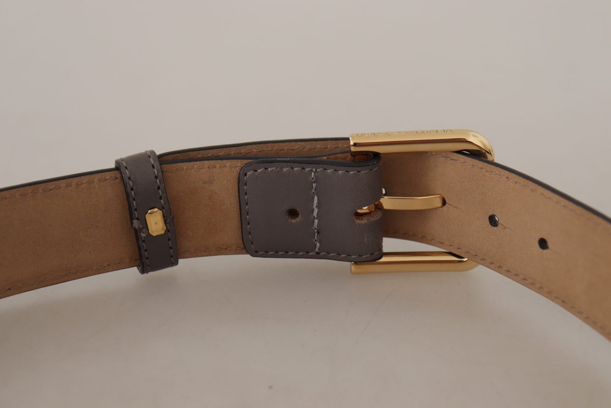 Elegant Engraved Buckle Leather Belt