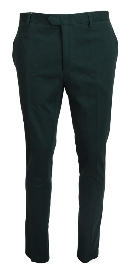 Elegant Dark Green Chino Trousers