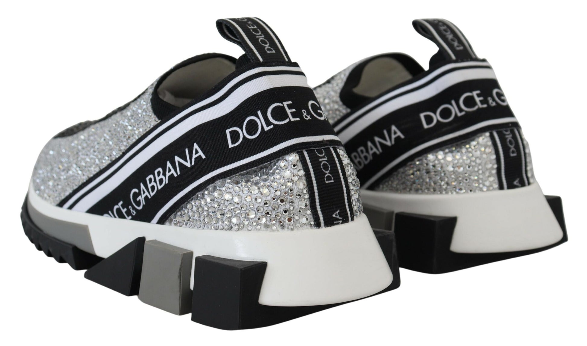 Sparkling Silver Rhinestone Sneakers