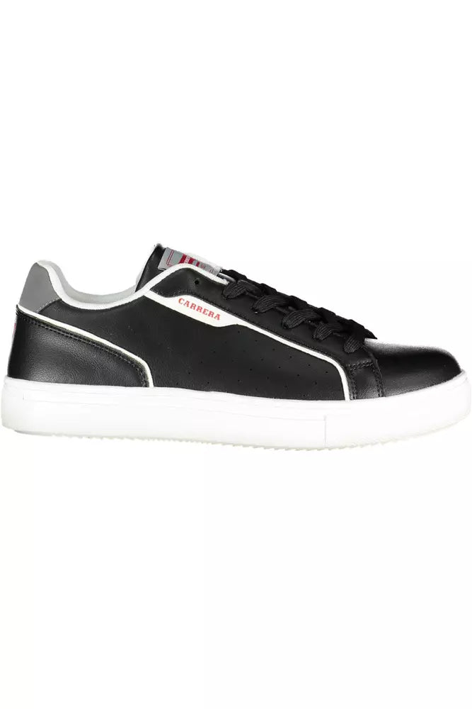 Black Polyethylene Men Sneaker