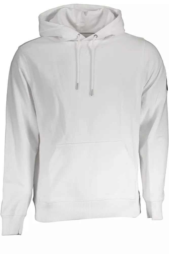 White Cotton Men Sweatshirt