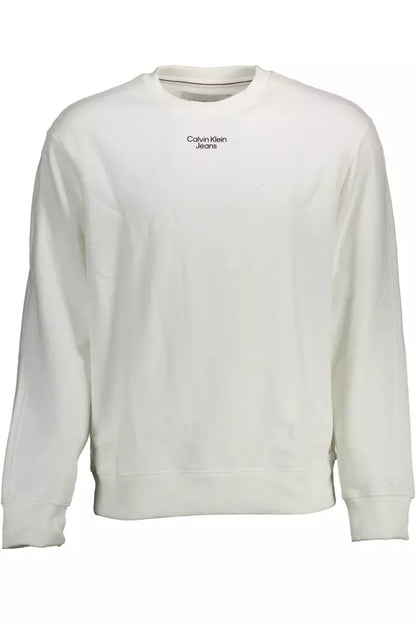 White Cotton Men Sweater