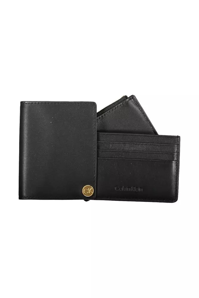 Black Leather Men Wallet