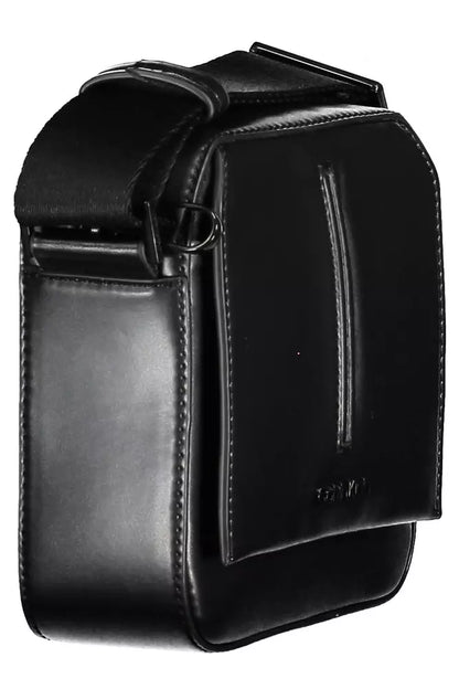 Black Polyester Men Shoulder Bag