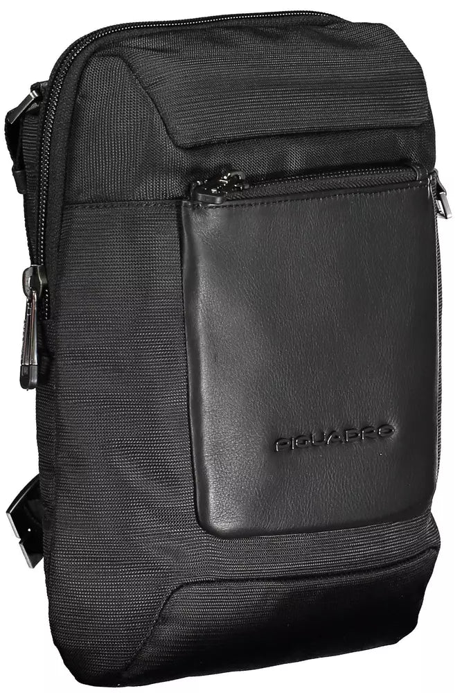 Black RPET Men Shoulder Bag