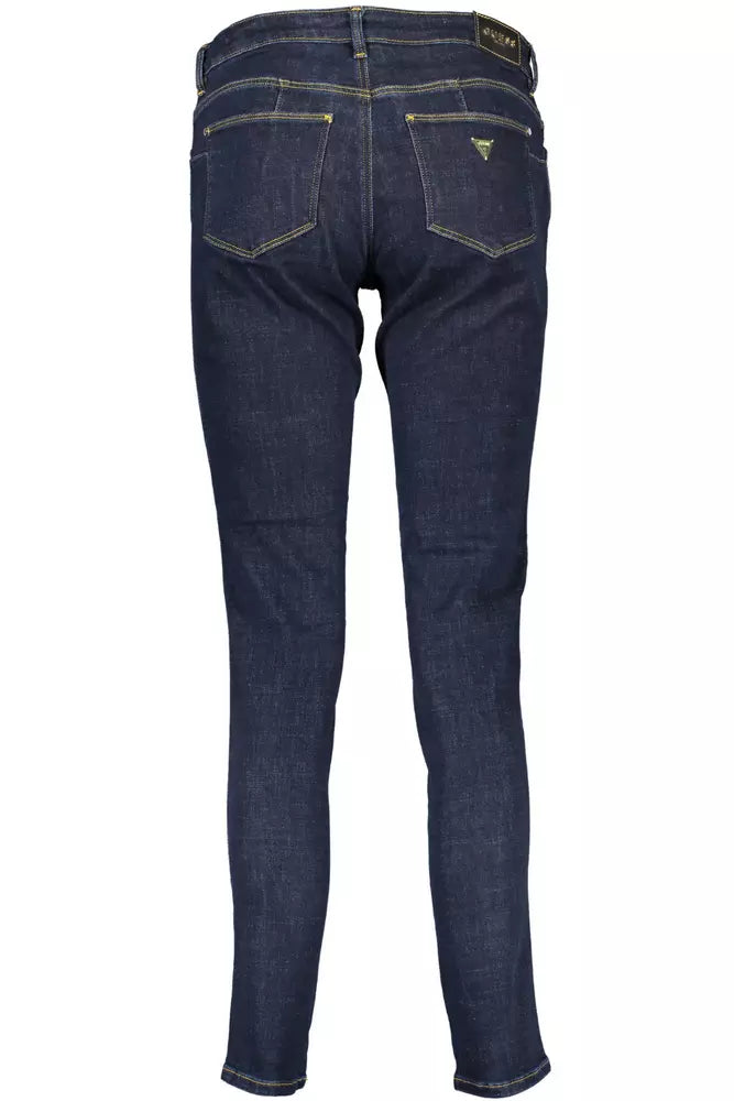 Blue Cotton Women Jeans