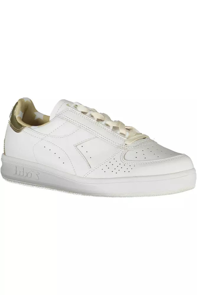 White Leather Women Sneaker