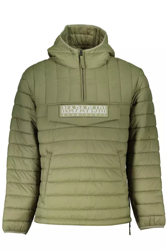 Green Polyamide Men Jacket