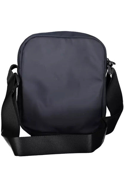 Blue Polyester Men Shoulder Bag