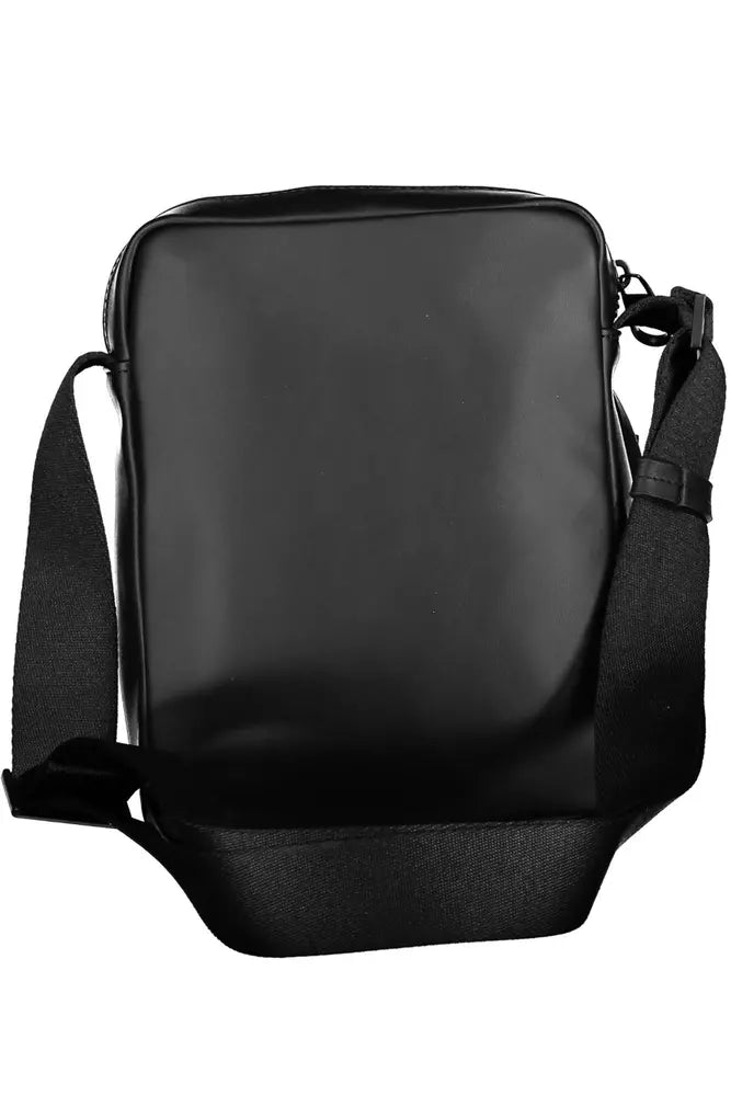 Black Polyester Men Shoulder Bag