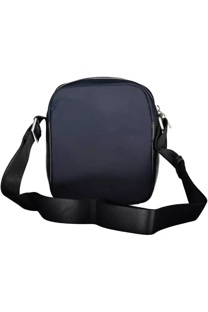 Blue Polyester Men Shoulder Bag