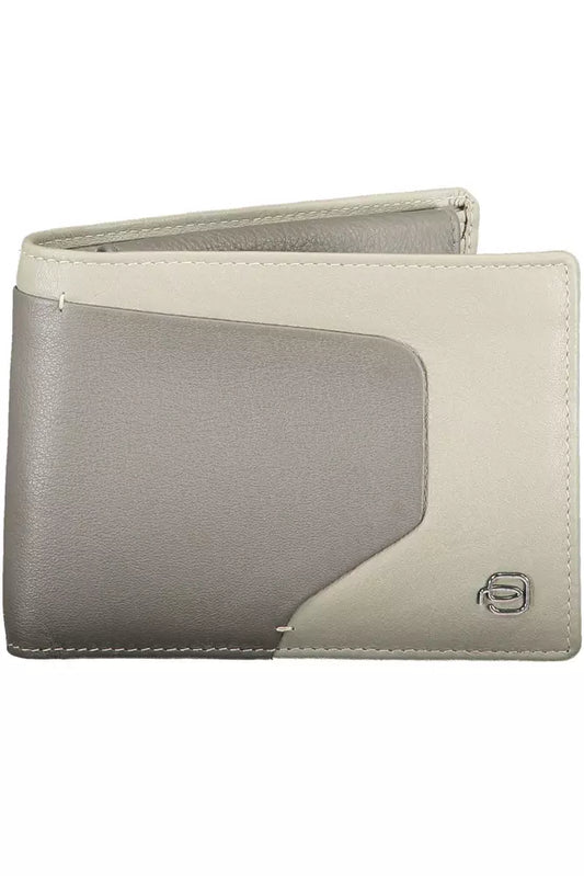 Sleek Bi-Fold Leather Wallet with RFID Block