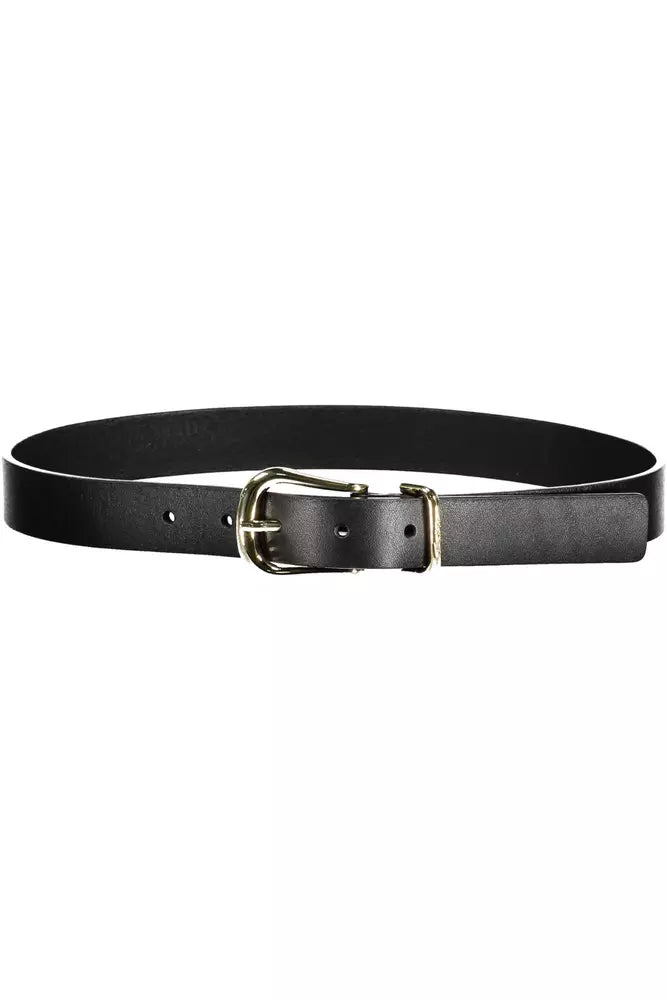 Black Leather Women Belt