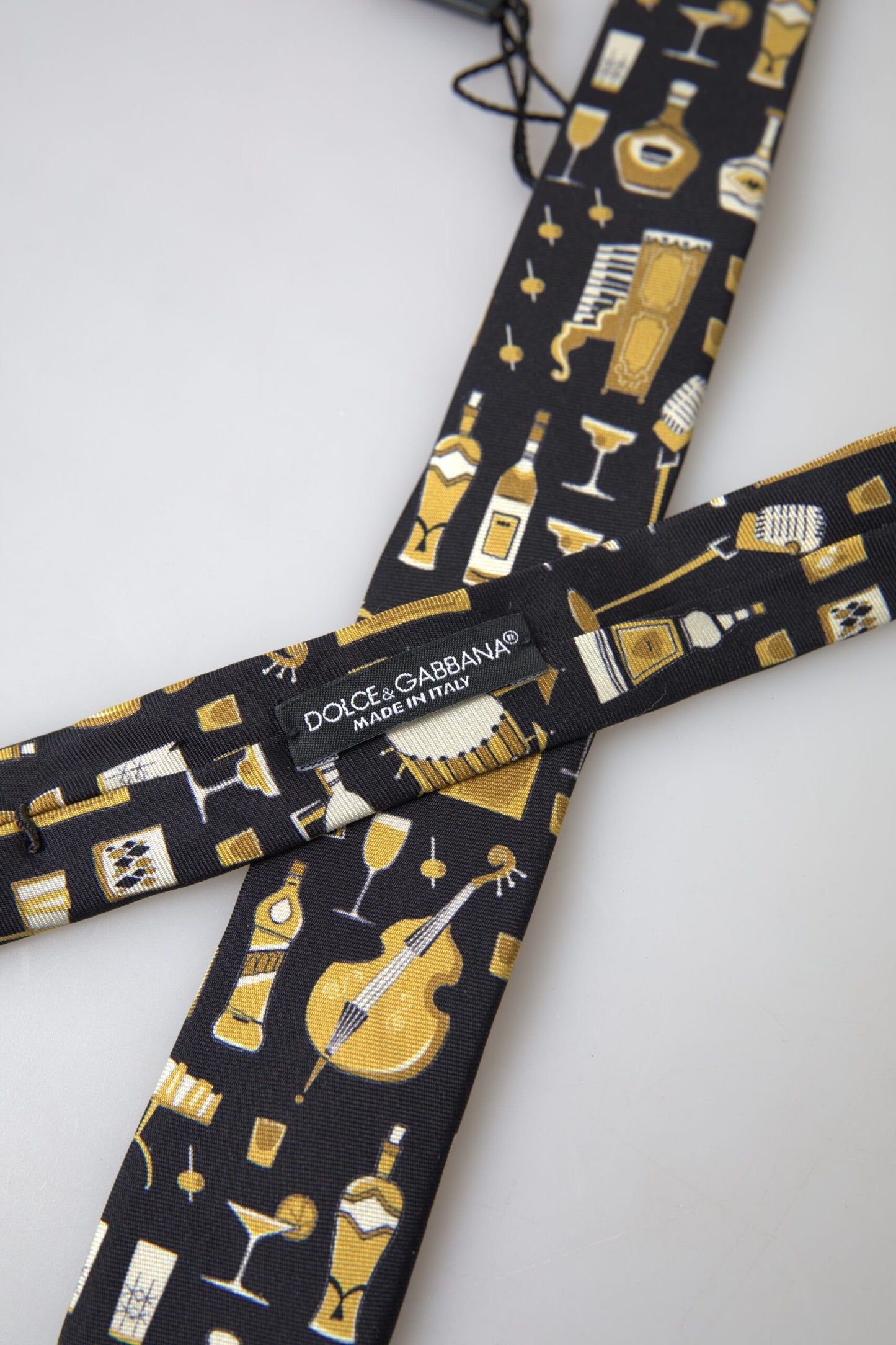 Exclusive Silk Tie with Musical Print